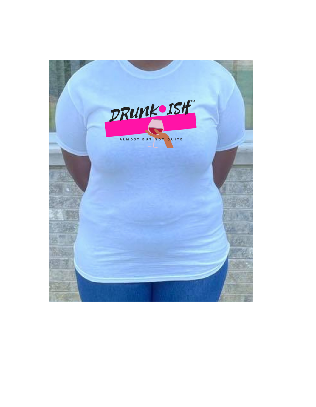 Drunk-ish Tee-White