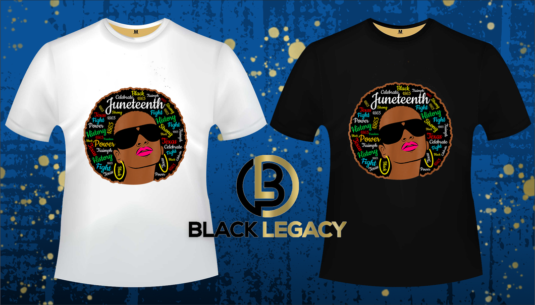 Black Legacy Juneteenth Fro Woman