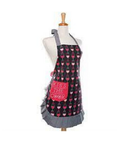 "Kiss the Cook" Patterned Apron